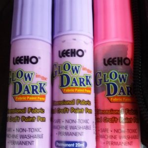 Glow in the Dark fabric Paints at ACValley.co.uk