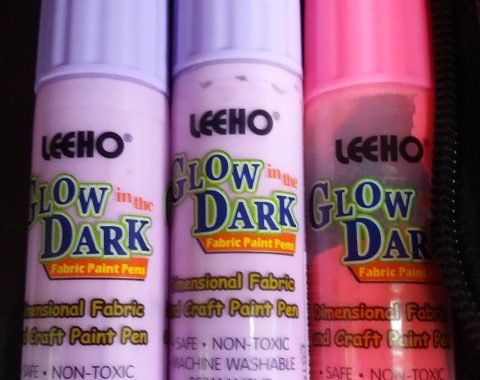 Glow in the Dark fabric Paints at ACValley.co.uk