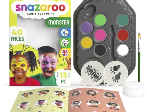 Snazaro facepaints stencils at Art and Craft Valley, Coulsdon